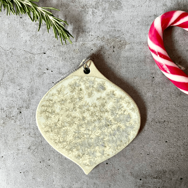 Les boules de Noël flocon 