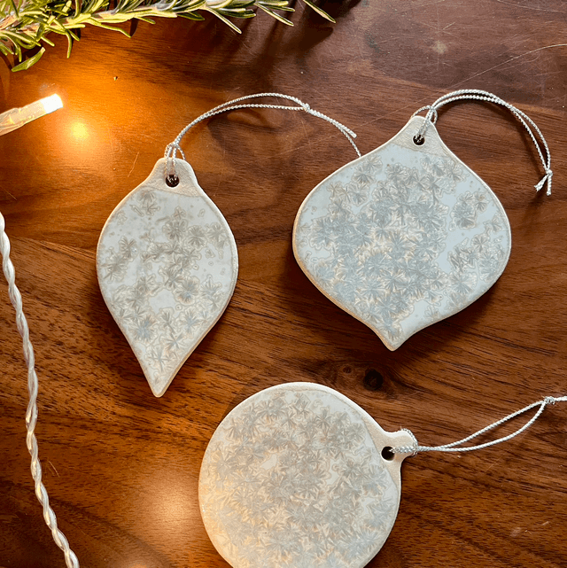 Les boules de Noël flocon 
