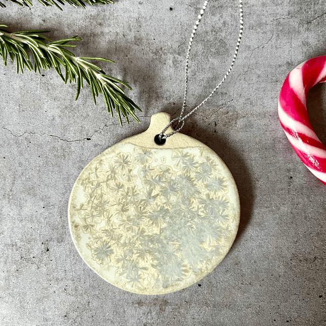 Les boules de Noël flocon 