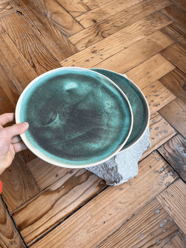 Les assiettes rondes lagon